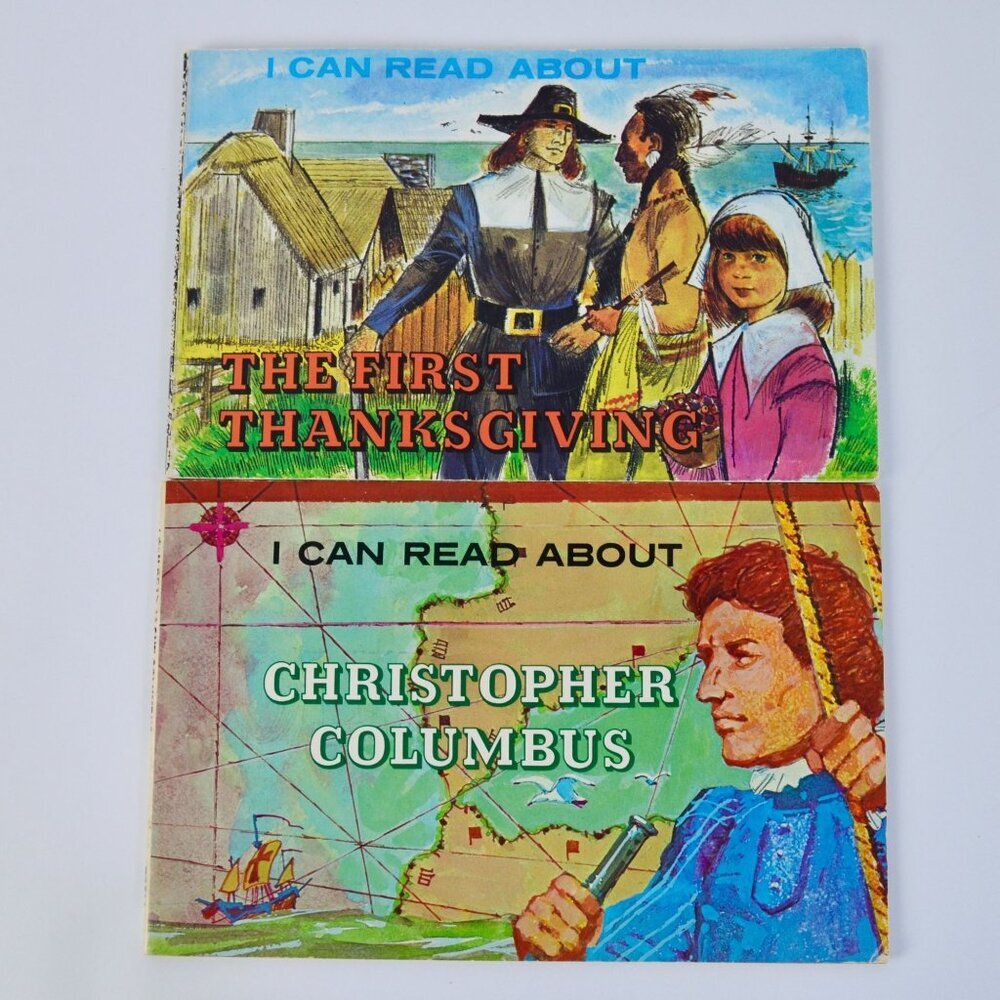 I Can Read About Christopher Columbus and The First Thanksgiving Books Lot of 2